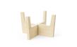 Wooden stand for dog bowl M & L