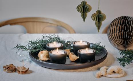 Advents-Set mit Keltenschale & Lichtlein