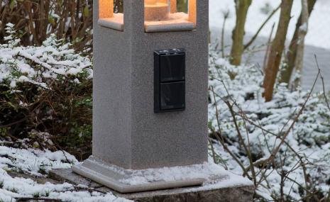 Doppelsteckdose für Lichthaus hoch