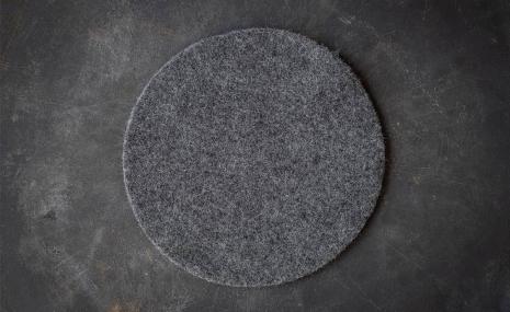 Wool mat 25 cm anthracite