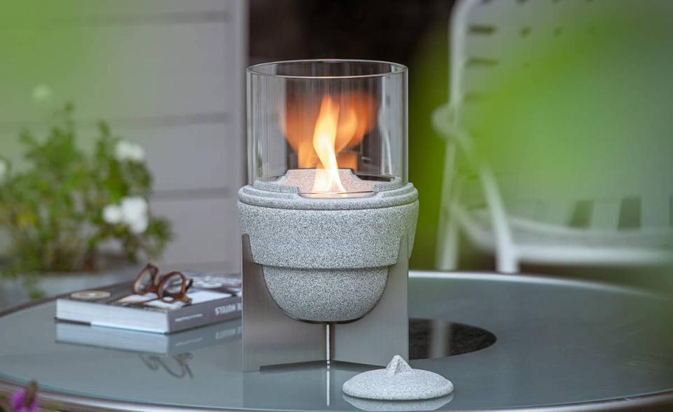 Outdoor Waxburner L Granicium with Glass Hood