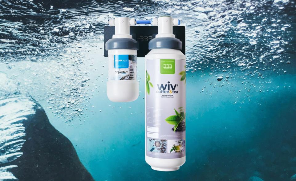 Set 3Quellen S mit Trinkwasserfilter mit Kalkreduzierung für Kaffee & Tee