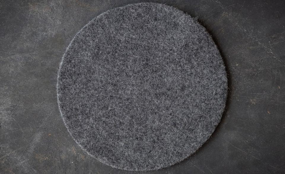 Wool mat 30 cm anthracite