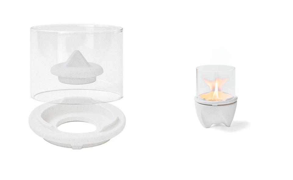 Windglas-Aufsatz für Schmelzfeuer Indoor Albicium