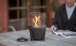Schmelzfeuer Outdoor CeraLava mit Lichtglas-Aufsatz