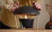 Indoor Waxburner CeraLava® with Thermal Cover CeraFlam® Anthracite