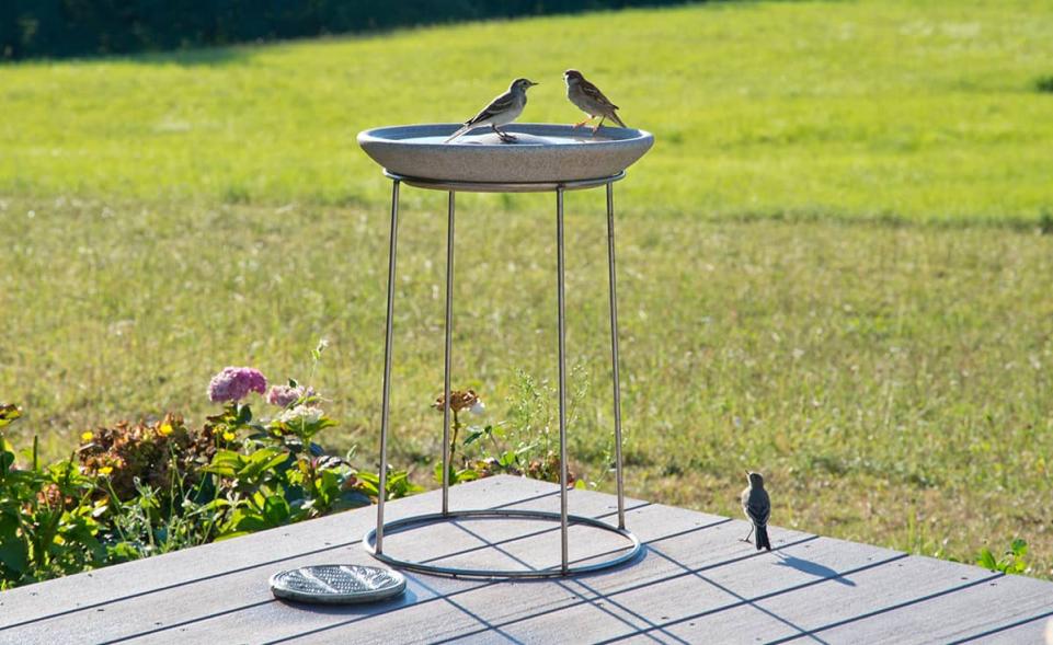 EdelstahlStänder für Vogeltränke Handmade in Germany
