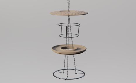 Hängung Edelstahl für Futterhaus